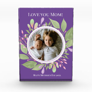 Pastel Wreath Mothers Day Photo Block