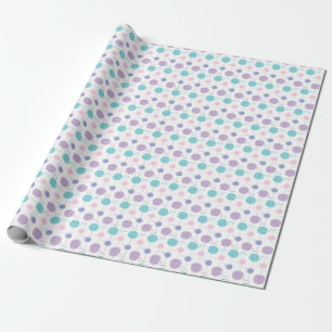 Pastel Yarn Ball String Pattern Wrapping Paper