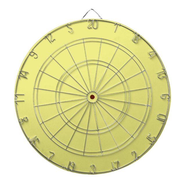 Pastel Yellow Dart Board (Front)