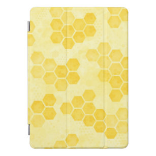 Pastel Yellow Honeycomb Pattern iPad Pro Cover