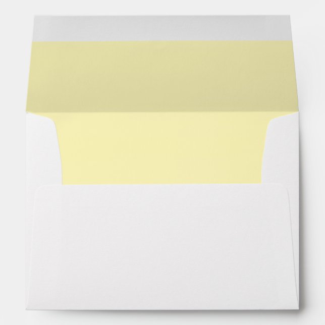 Pastel Yellow Lined Envelope (Back (Bottom))