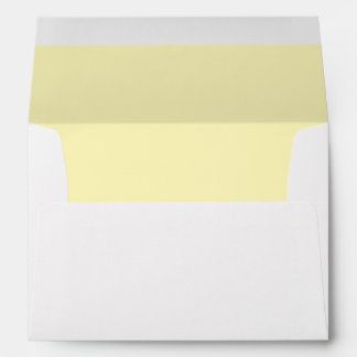 Pastel Yellow Lined Envelope