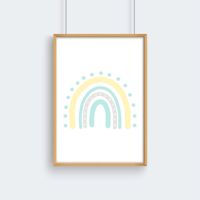 Pastel Yellow Mint  Neutral Nursery Rainbow Decor (Creator Uploaded)