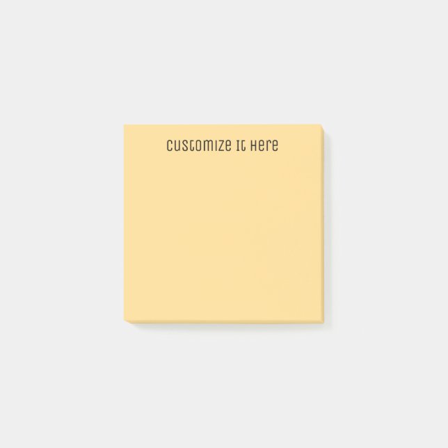 Pastel yellow/orange post-it notes (Front)