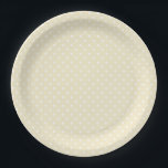 Pastel Yellow Polkadot Baby Shower Paper Plate<br><div class="desc">Cute pastel yellow and white polkadot baby shower paper plates for your baby shower.  Perfect for the coordinating paper cups & napkins in this collection.</div>