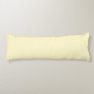 Pastel Yellow Solid Colour   Classic   Elegant Body Cushion