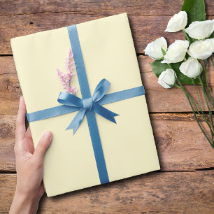Pastel Yellow Solid Colour   Classic   Elegant Wrapping Paper