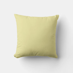 Pastel yellow solid colour cushion