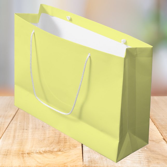 Pastel Yellow Solid Colour Large Gift Bag (Creator Uploaded)