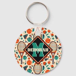 Pastel Yellow 🎾Vintage Tennis Delight🎾 Key Ring