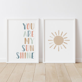 Pastel You Are My Sunshine and Sun Girl Nursery