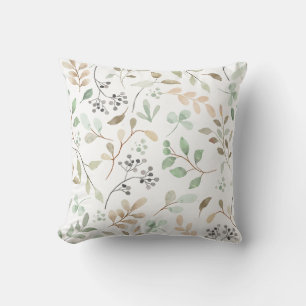Pastel Zen Leaves Cushion