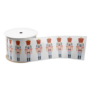 Pastell Nutcracker Holiday Satin Ribbon