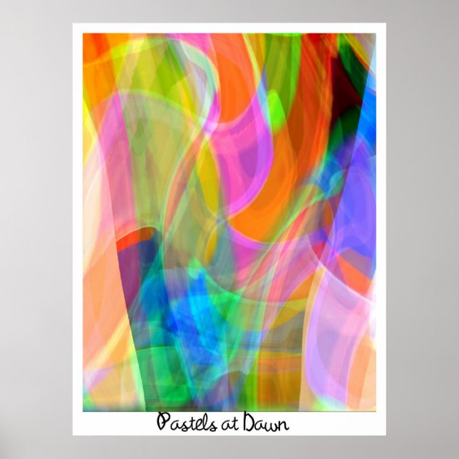 Pastels at Dawn Poster (Front)