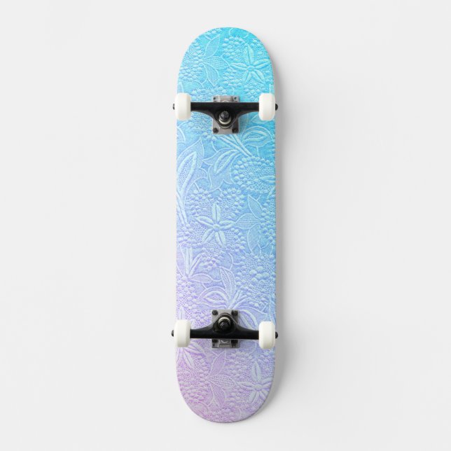 Pastels Flow Floral Skateboard (Front)