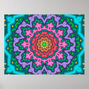 Pastels Mandala Poster