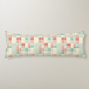 Pastels Pattern Faux Ceramic Tiles Body Cushion