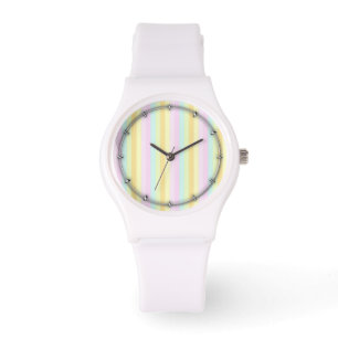 Pastels Vertical Stripes Watch