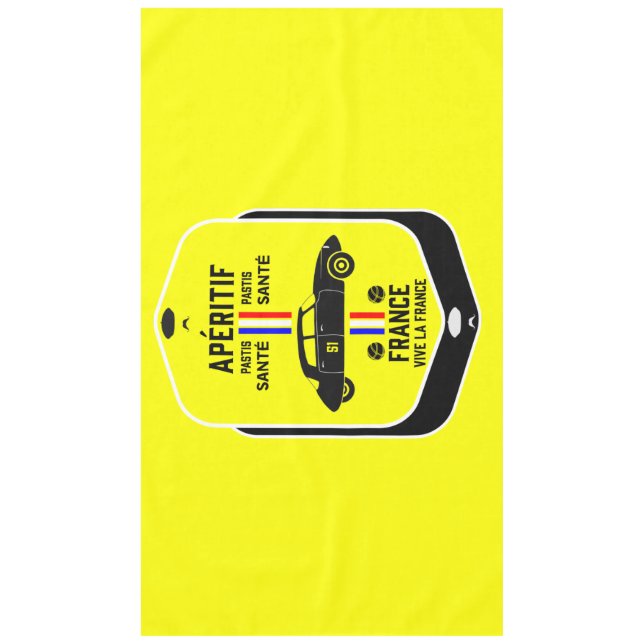 Pastis de Marseille France Tablecloth (Front)