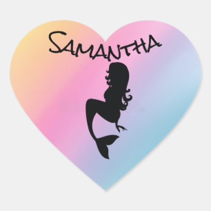 Pastle Rainbow Mermaid Sticker