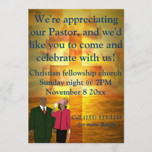 Pastor appreciation celebration invitation