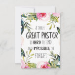 Pastor appreciation Gift Pastor Thank you quote<br><div class="desc">Pastor appreciation Gift Pastor Thank you quote - great quote - art prints on various materials. A great gift idea to brighten up your home. Also buy this artwork on phone cases, apparel, mugs, pillows and more. Poster and Art Print on clothing and for your wall – various backgrounds –...</div>