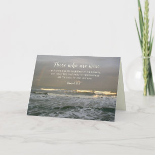 Pastor Appreciation Ocean Scene Scripture Card