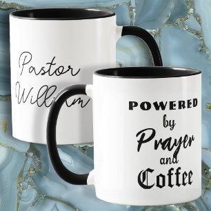 Pastor Appreciation Powered by Prayer Coffee Mug