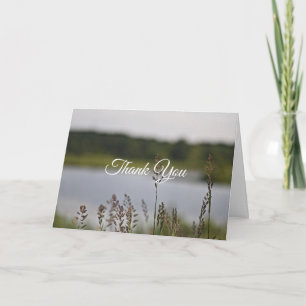 Pastor appreciation Quiet Lake Landscape Bible Thank You Card