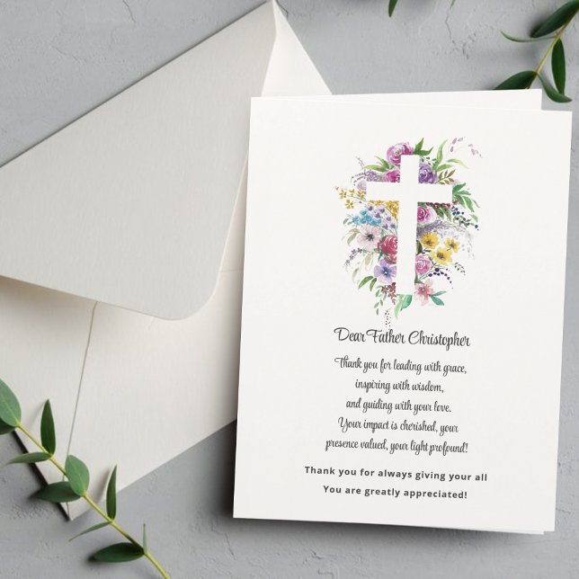 Pastor Appreciation Thank You Card (Creator Uploaded)