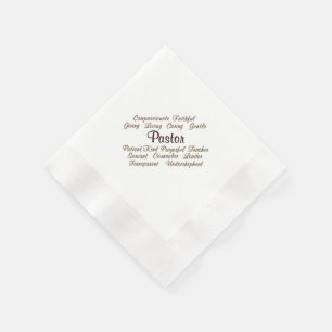 Pastor Attributes Napkin