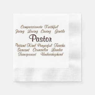 Pastor Attributes Napkin