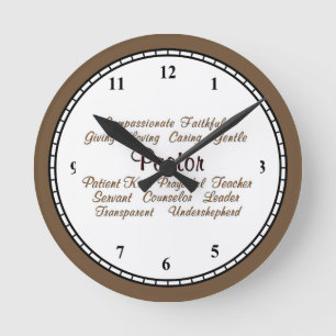Pastor Attributes Round Clock