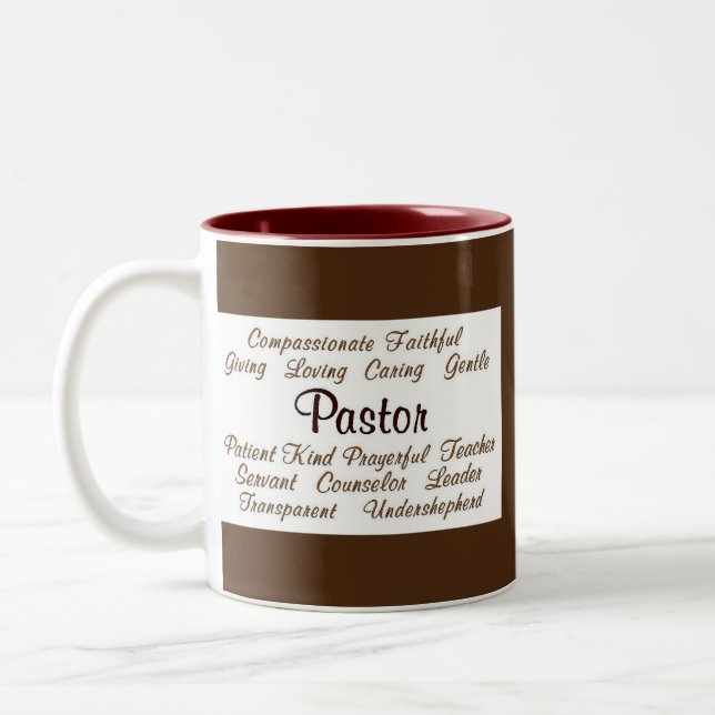 Pastor Attributes Two-Tone Coffee Mug (Left)