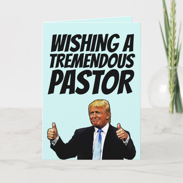 PASTOR BIRTHDAY TRUMP CARDS (Front)