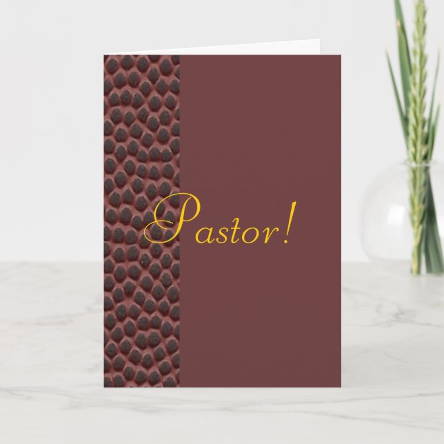 Pastor Card (Front)
