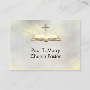 Pastor Christian Cross Ministry Business Card