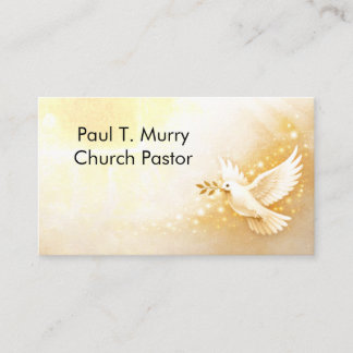 Pastor Christian Cross Ministry Business Card