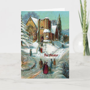 Pastor Church Christmas Card
