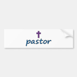 Pastor Cross2 Bumper Sticker