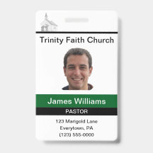 Pastor Custom Badge