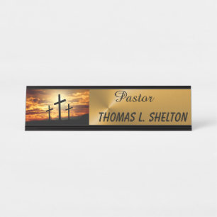 PASTOR DESK NAME PLATE