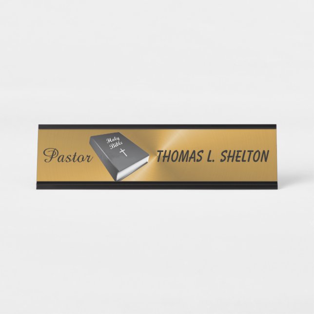 PASTOR DESK NAME PLATE (Front)
