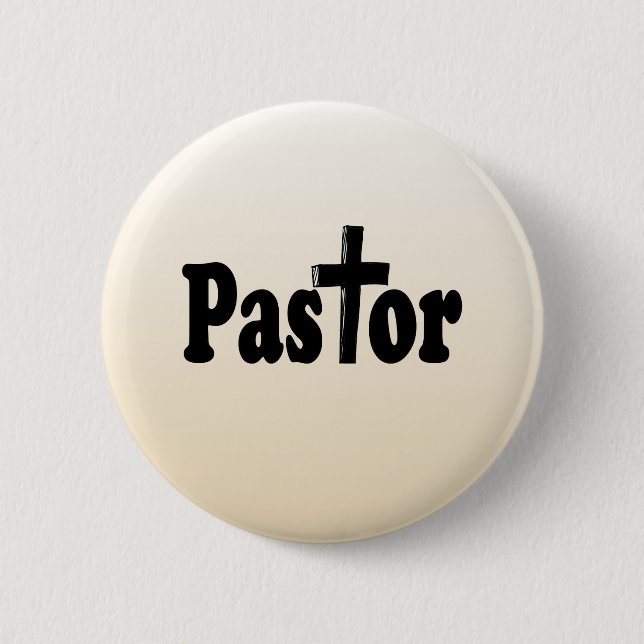 Pastor Gifts 6 Cm Round Badge (Front)