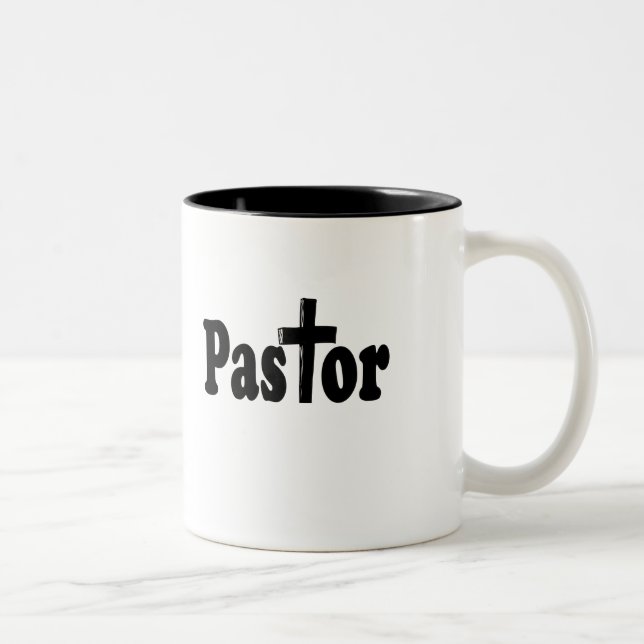 Pastor Gifts Two-Tone Coffee Mug (Right)