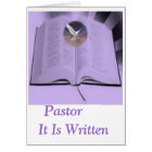 Pastor it is written