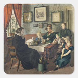 Pastor Johann Wilhelm Rautenberg and his Square Sticker