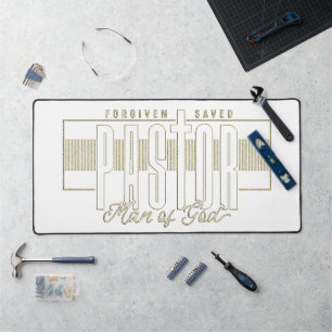 Pastor Man Of God Desk Mat