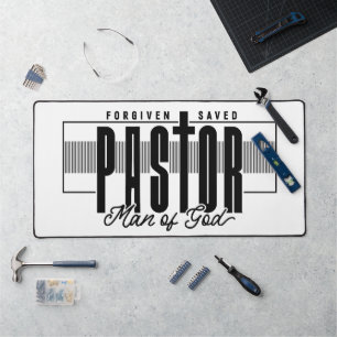 Pastor Man Of God Desk Mat