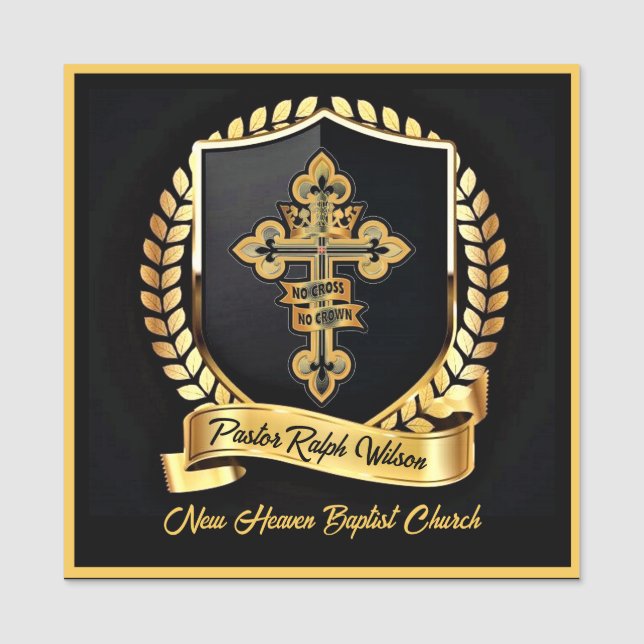 Pastor  name tag (Front)